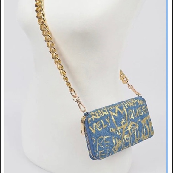 Graffiti denim purse/pouch - Picture 4 of 4